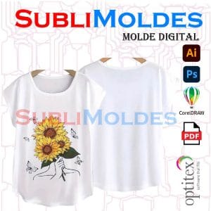 Molde Blusa Dama Manga Murcielago
