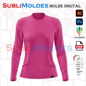 Sewing Pattern T-shirt Lady Manga Long