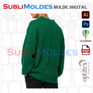 Molde Polo Oversize Boxy Fit