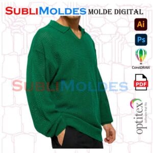 Molde Polo Oversize Boxy Fit