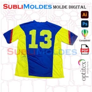 Molde Camiseta Retro