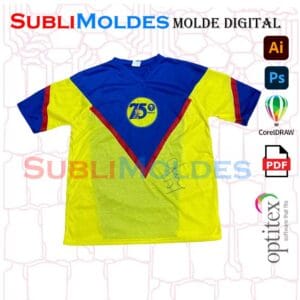 Molde Camiseta Retro
