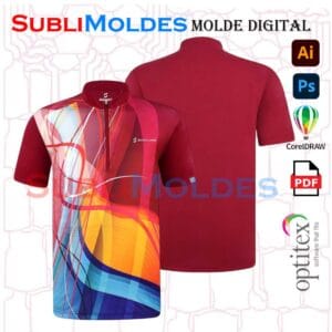 Molde Camiseta Cuello Alto