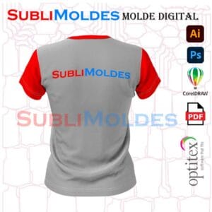 Molde Camiseta Basica Dama Cuello V