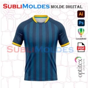 Molde Camiseta Raglan cuello C MANGA CORTA