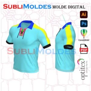 Molde Camiseta Polo Cordondes