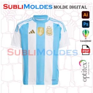 Molde Camiseta Argetina 2024