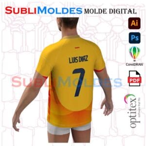 Sewing Pattern Adidas shirt 2024 Colombia / Argentina etc. WITHOUT CORTES