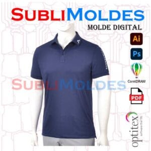 Molde Digital Camiseta Polo GOLF