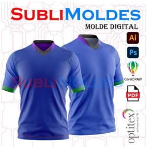 Molde Camiseta Doble Cuello V