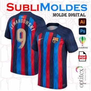 Patrones Digitales Camiseta Barcelona