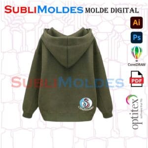 Molde Sudadera Dama