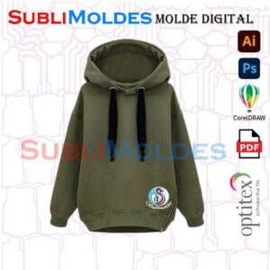 Molde Sudadera Dama
