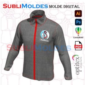 Molde Campera Basica sin puños ni pretina
