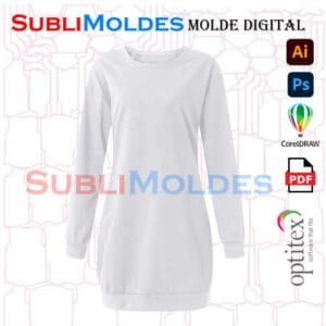 Molde Buso Largo Dama
