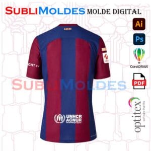 Molde Camiseta Barcelona