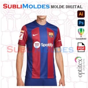 Molde Camiseta Barcelona
