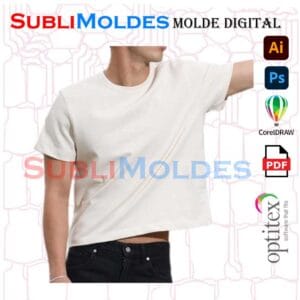 Molde Camiseta Oversize Teen Boxy Fit
