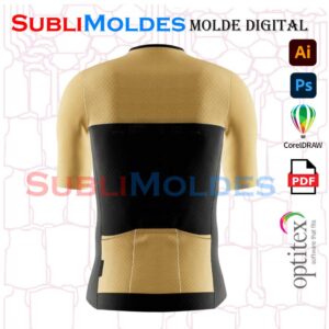 Molde Jersey Ciclismo Manga Recta