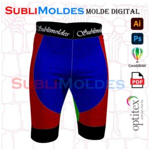 Molde Lycra Ciclismo Cullote Cortes