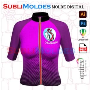 Molde Jersey Dama Pro Slim Mc