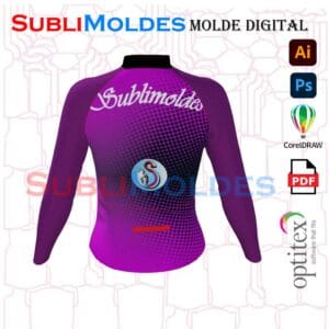 Molde Jersey Ciclismo Dama Pro SLIM sin costados Ml