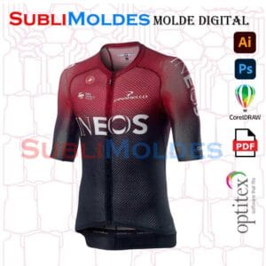 Molde Jersey Ciclismo Pro Slim Cola