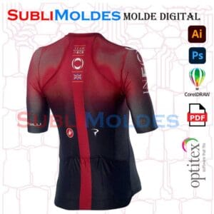 Molde Jersey Ciclismo Pro Slim Cola