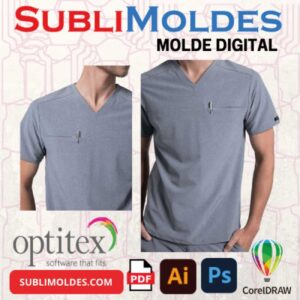 Molde digital Camisa Medico