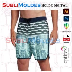 Molde Bermuda, Cotados Redondos SHORT11
