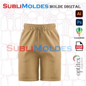Molde Pantaloneta, Rigida,Pretina,Bolsillo
