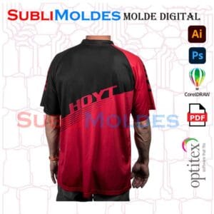 Molde Camiseta Raglan Olgada