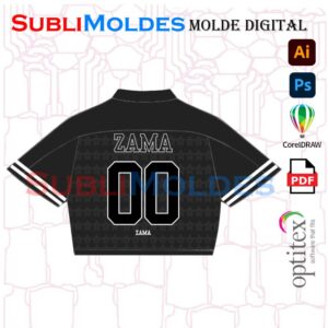 Molde Camiseta Oversize Polo