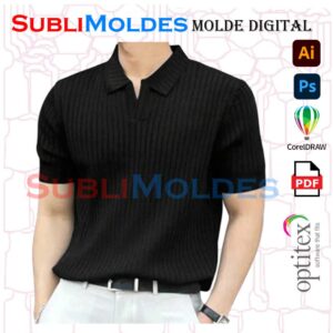 Molde Camiseta Polo Shein