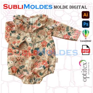 Molde Mameluco Golas Bebe