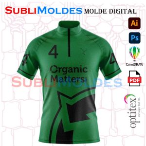 Molde Jersey Manga Raglan Semi Slim