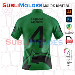 Molde Jersey Manga Raglan Semi Slim