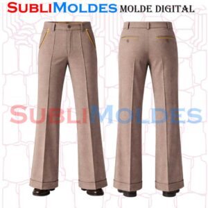 Molde Pantalon Campana Retro
