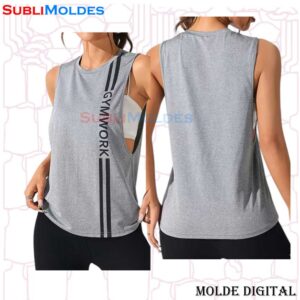 Molde Camiseta Sisa GYM Running CAM166