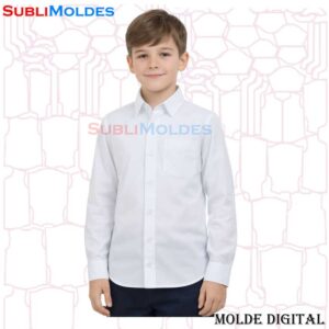School Uniform Long Sleeve Shirt Sewing Pattern
